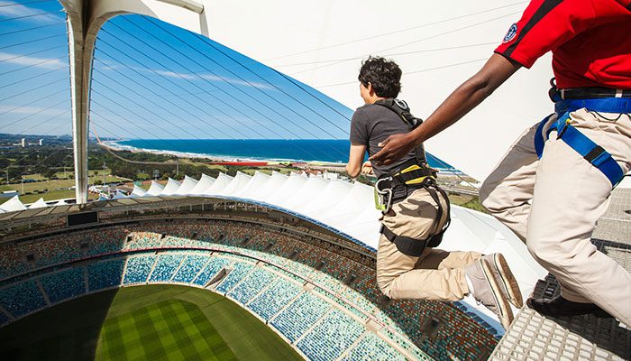 Big Swing At Moses Mabhida